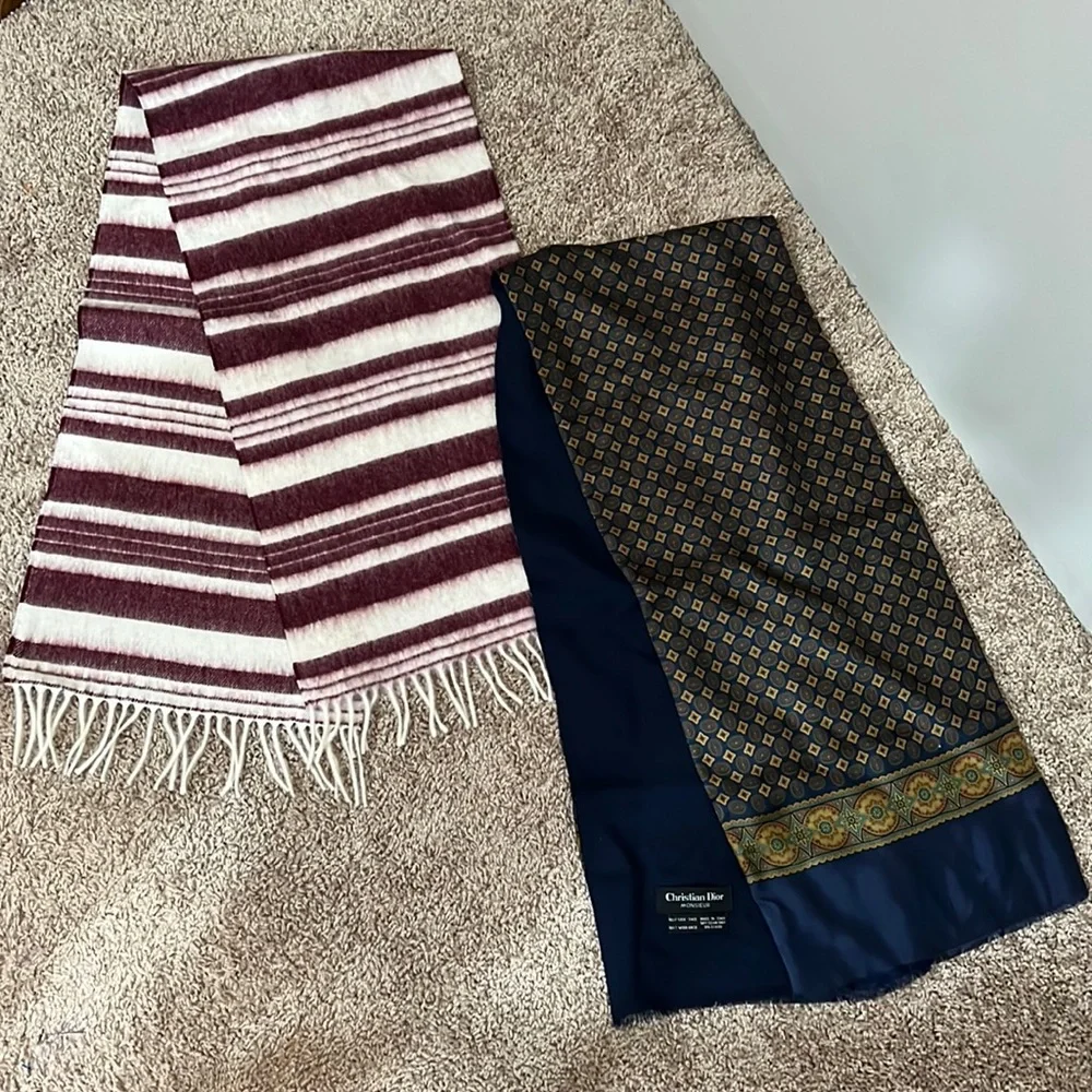 Vintage Christian Dior scarves bundle of 2